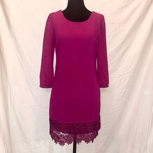 💫lace bottom shift dress